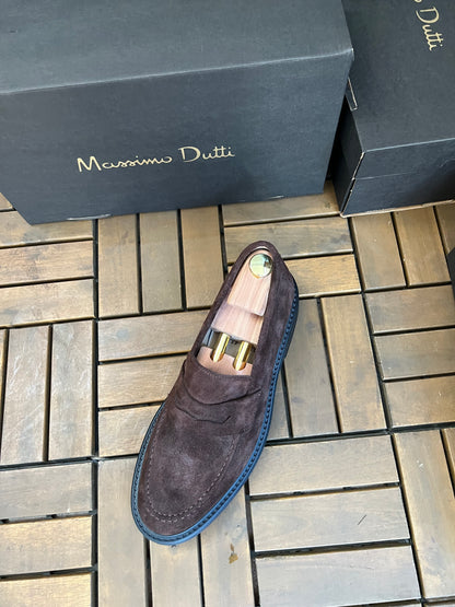 MOCASSIN MARRON DAIM MD  – Semelle Flexible & Design Élégant