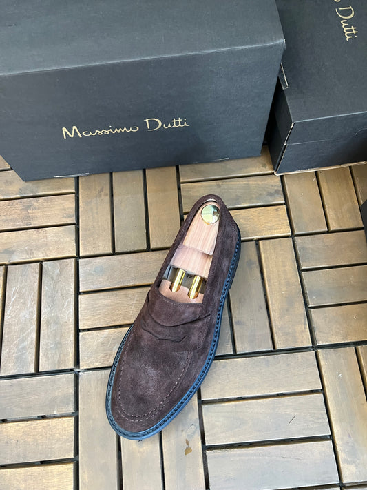 MOCASSIN MARRON DAIM MD  – Semelle Flexible & Design Élégant