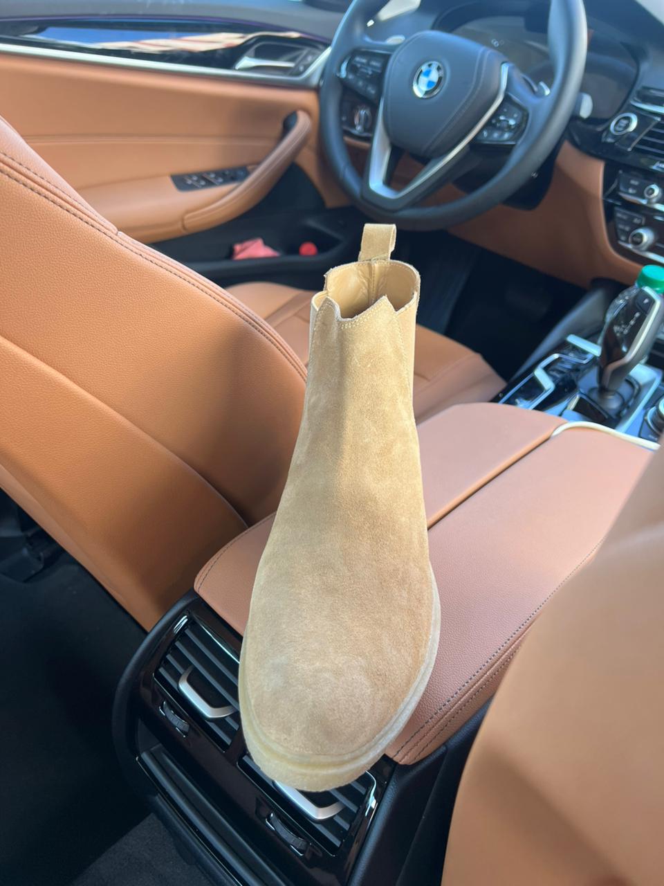 Bottine Chelsea en beige