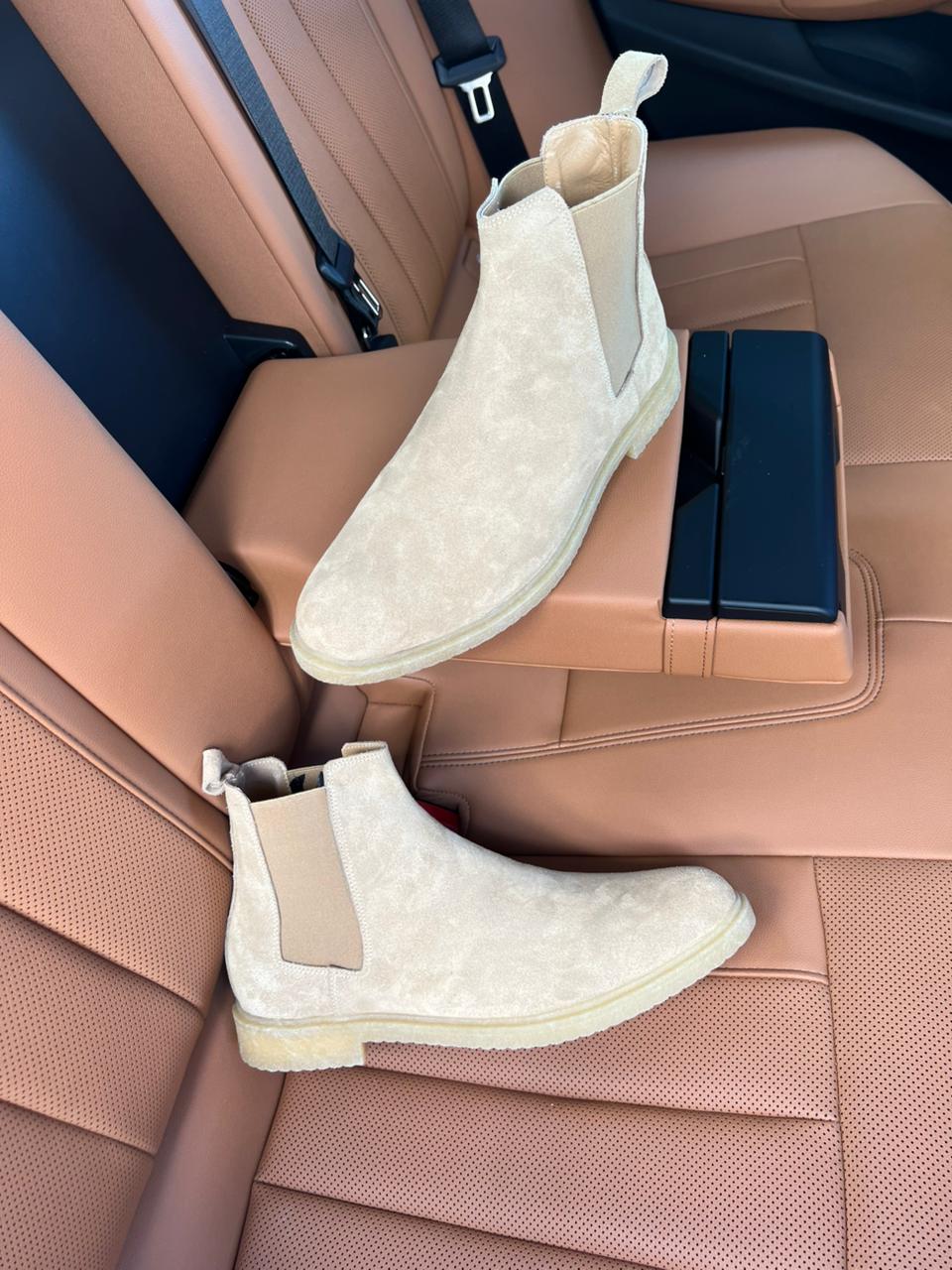 Bottine Chelsea en beige