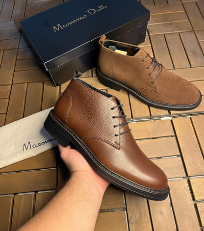 Bottines Cuire  Grèné  Marron