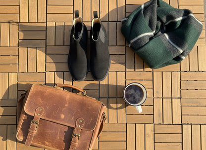 Bottine Chelsea en Daim Noir